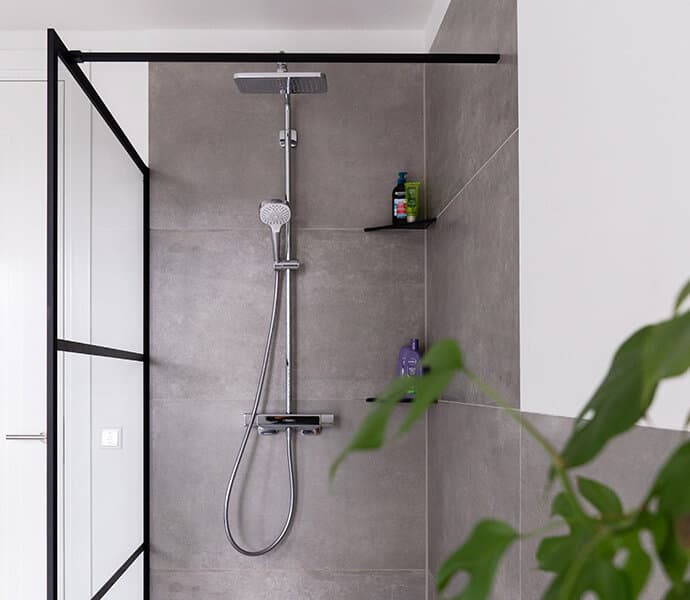 Betonlook badkamer