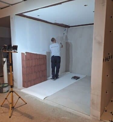 Zelfs het plafond krijgt een kleurtje