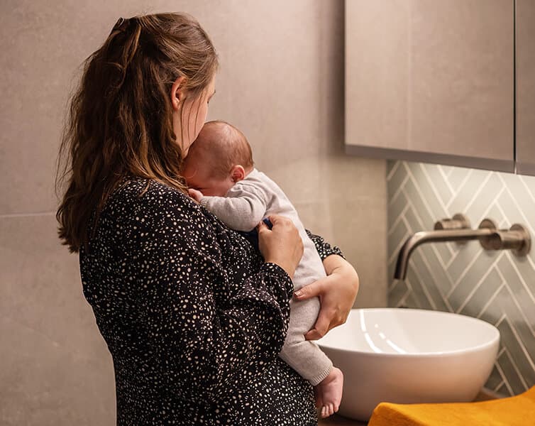 Baby proof badkamer