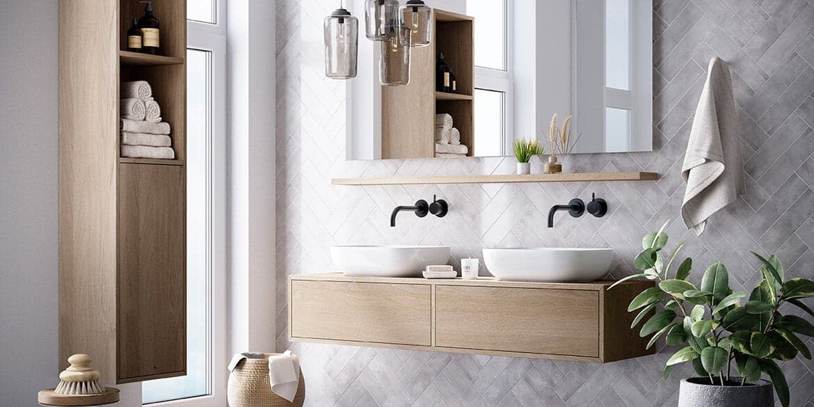 Een opgeruimde badkamer met LoooX