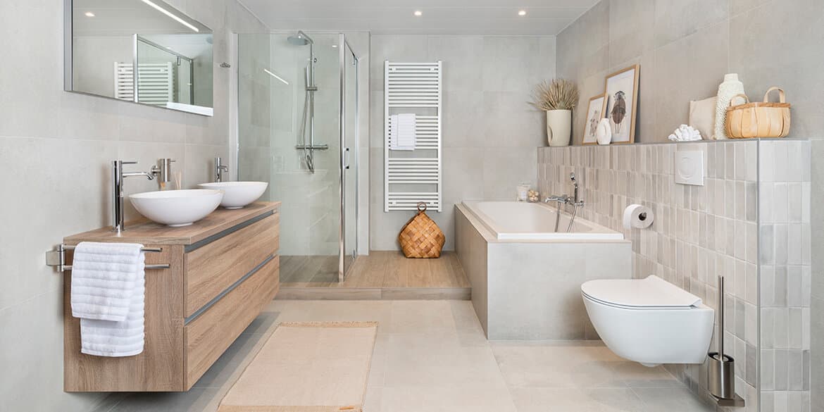 Scandinavische badkamerstijl