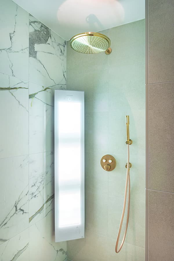 Sunshower in douche
