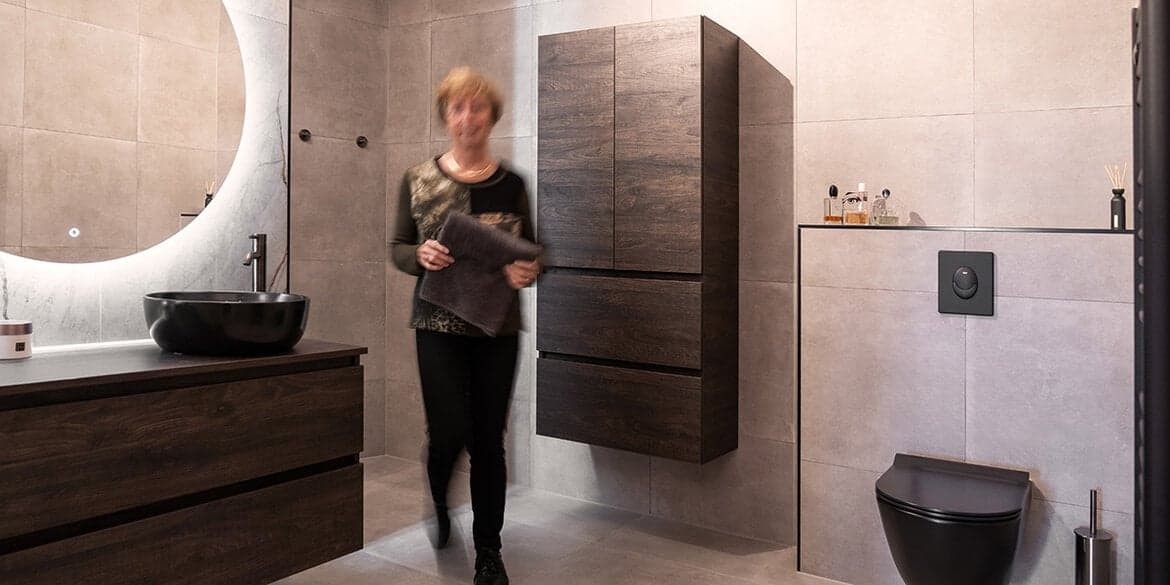 Binnenkijken in keuken en badkamer van Karin