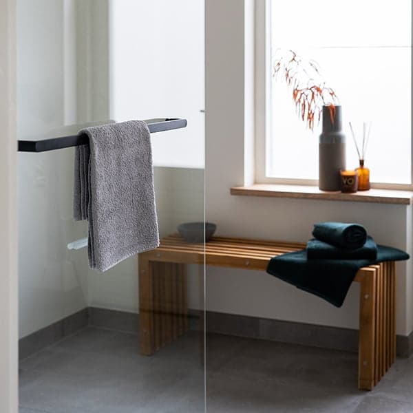 Inloopdouche met betonlook vloertegels