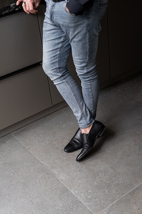 Tegelvloer in de keuken