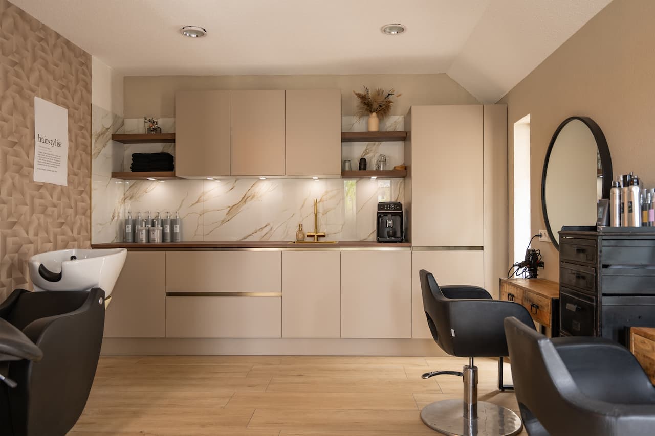 Keuken in de salon