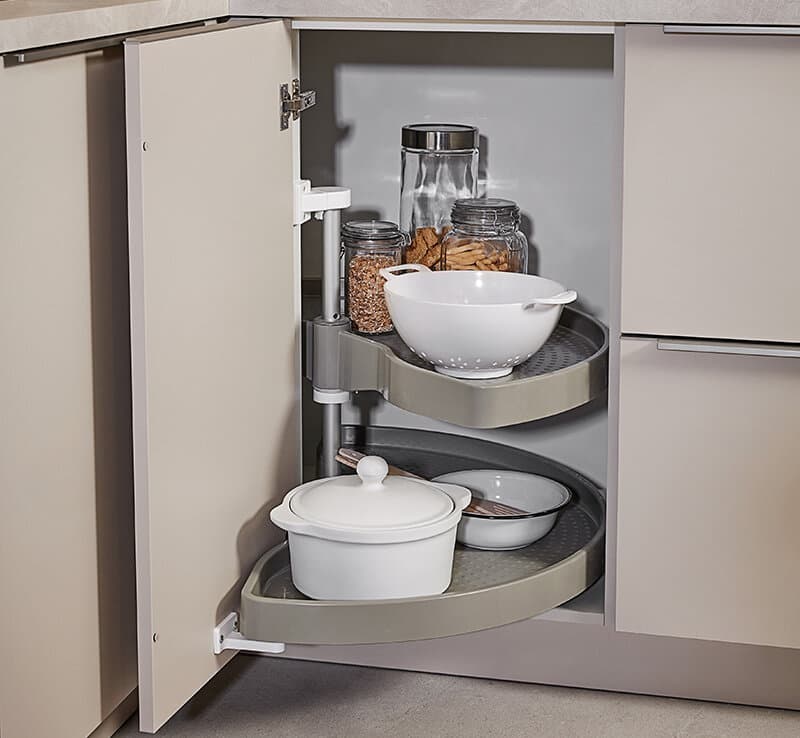 Hoekcarrousel keukenkastje