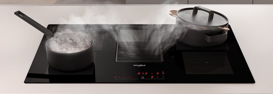 Whirlpool kookplaat kookveldafzuiging