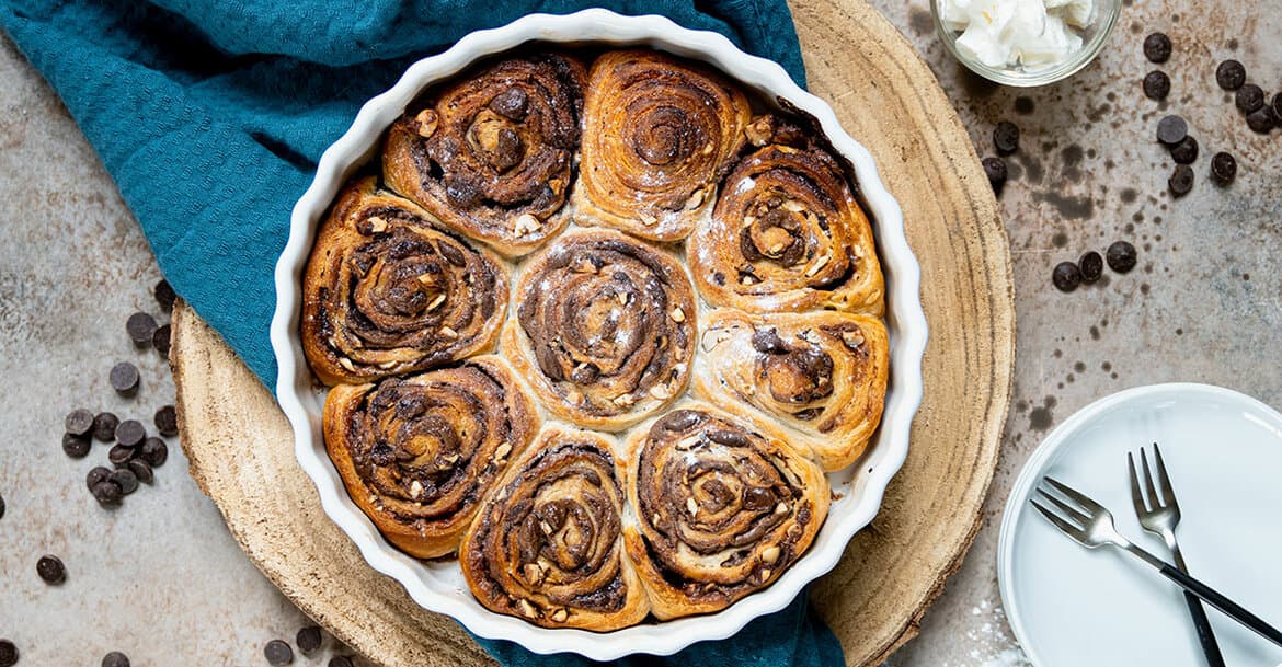 Moederdag chocolade croissant