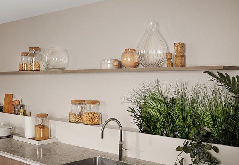 Wandplank in de keuken