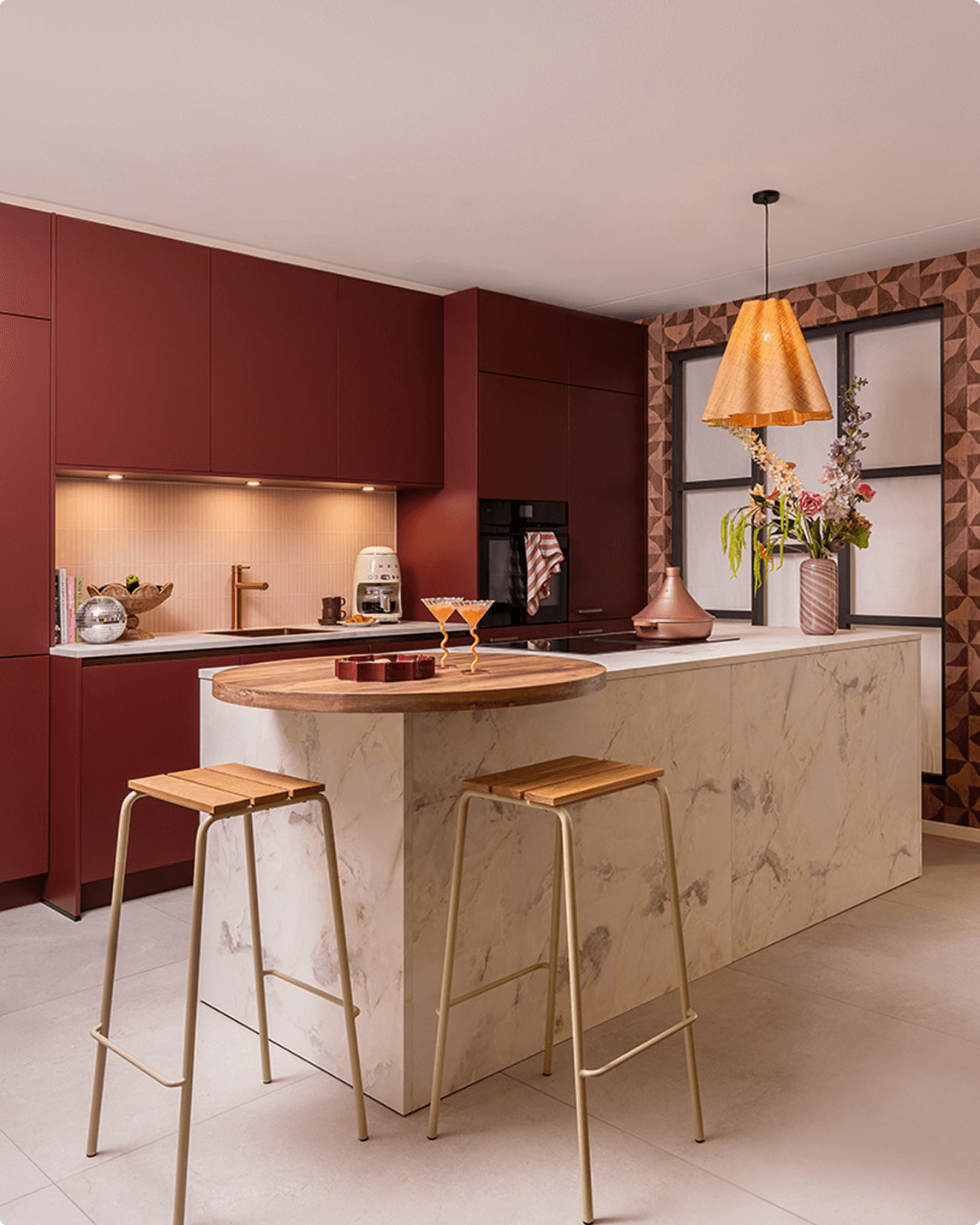 Keuken Merlot Marble