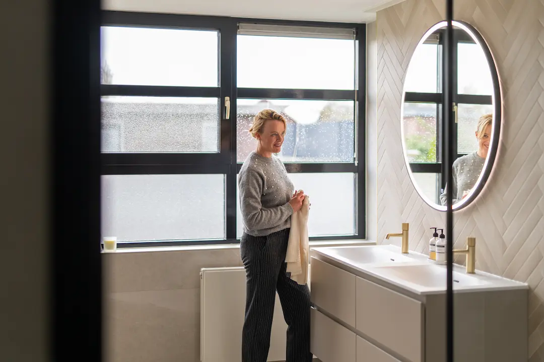 Opbergruimte in de badkamer