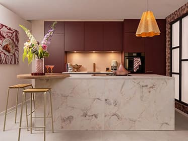 Keuken Merlot Marble