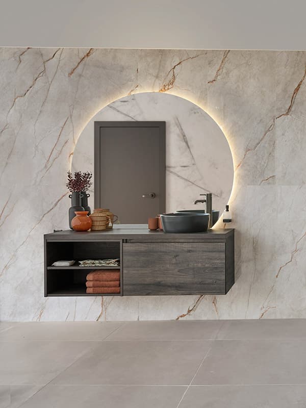 Terracotta badkamer