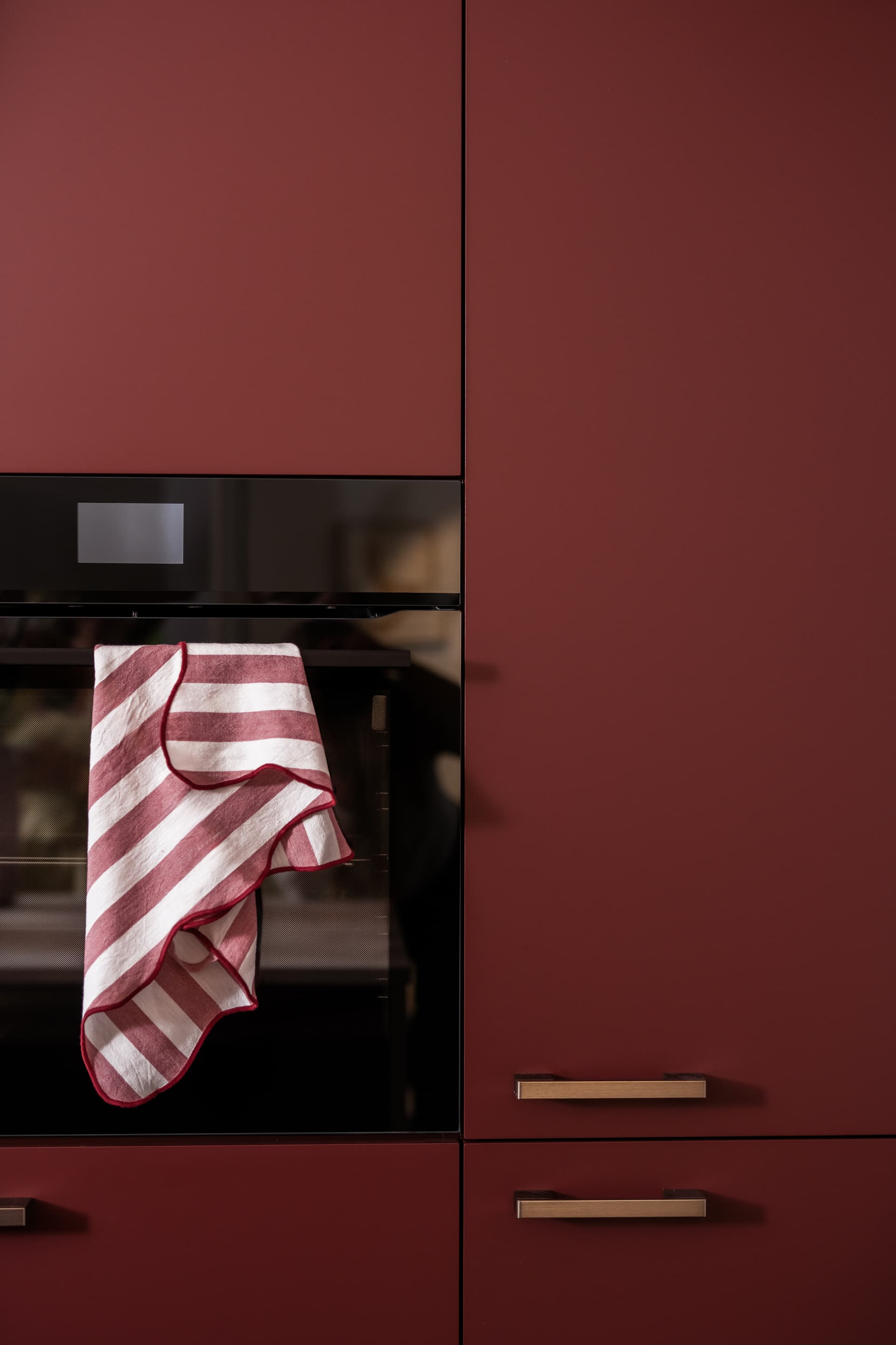 Keuken met handgrepen of zonder handgrepen
