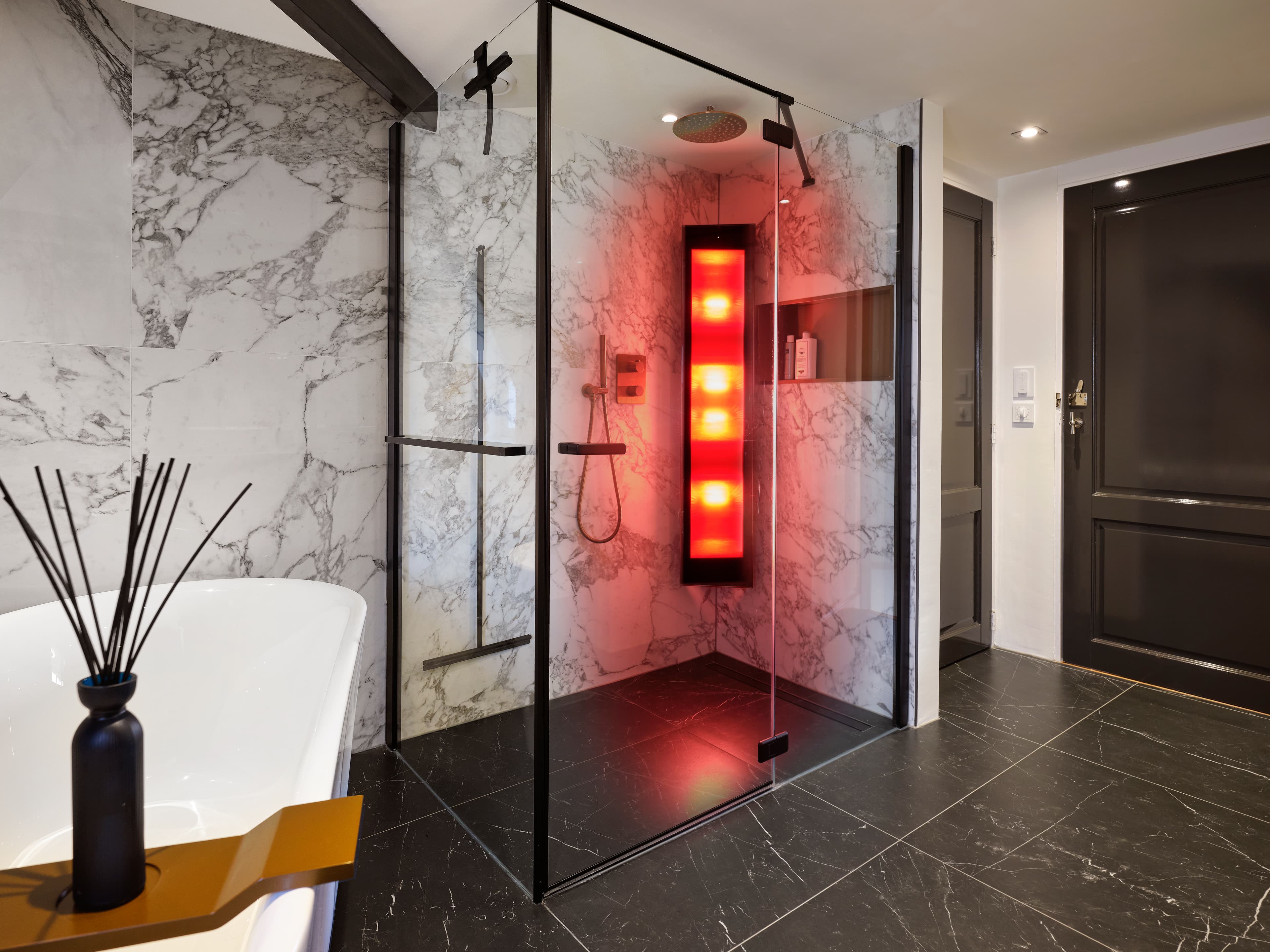 Sunshower in badkamer