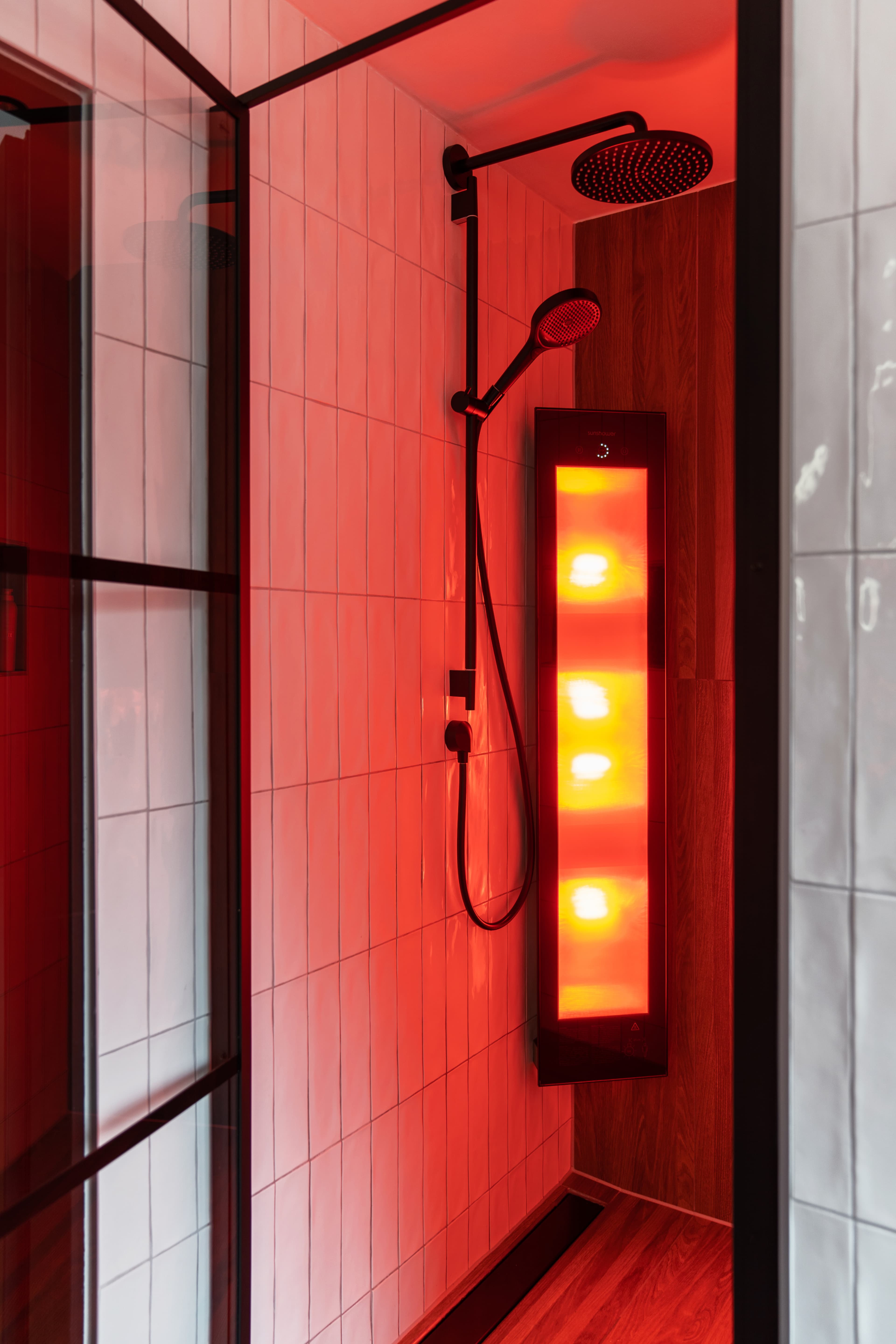 Sunshower in badkamer