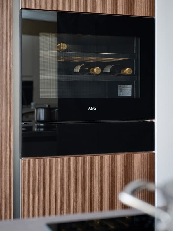 Wijnklimaatkast in de keuken