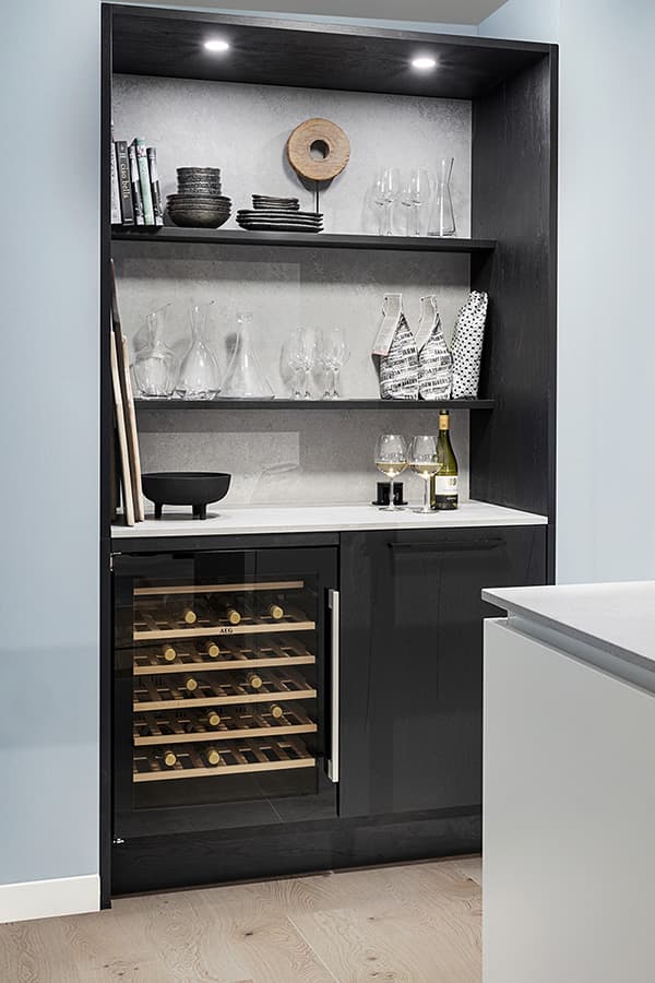 Wijnklimaatkast in de keuken