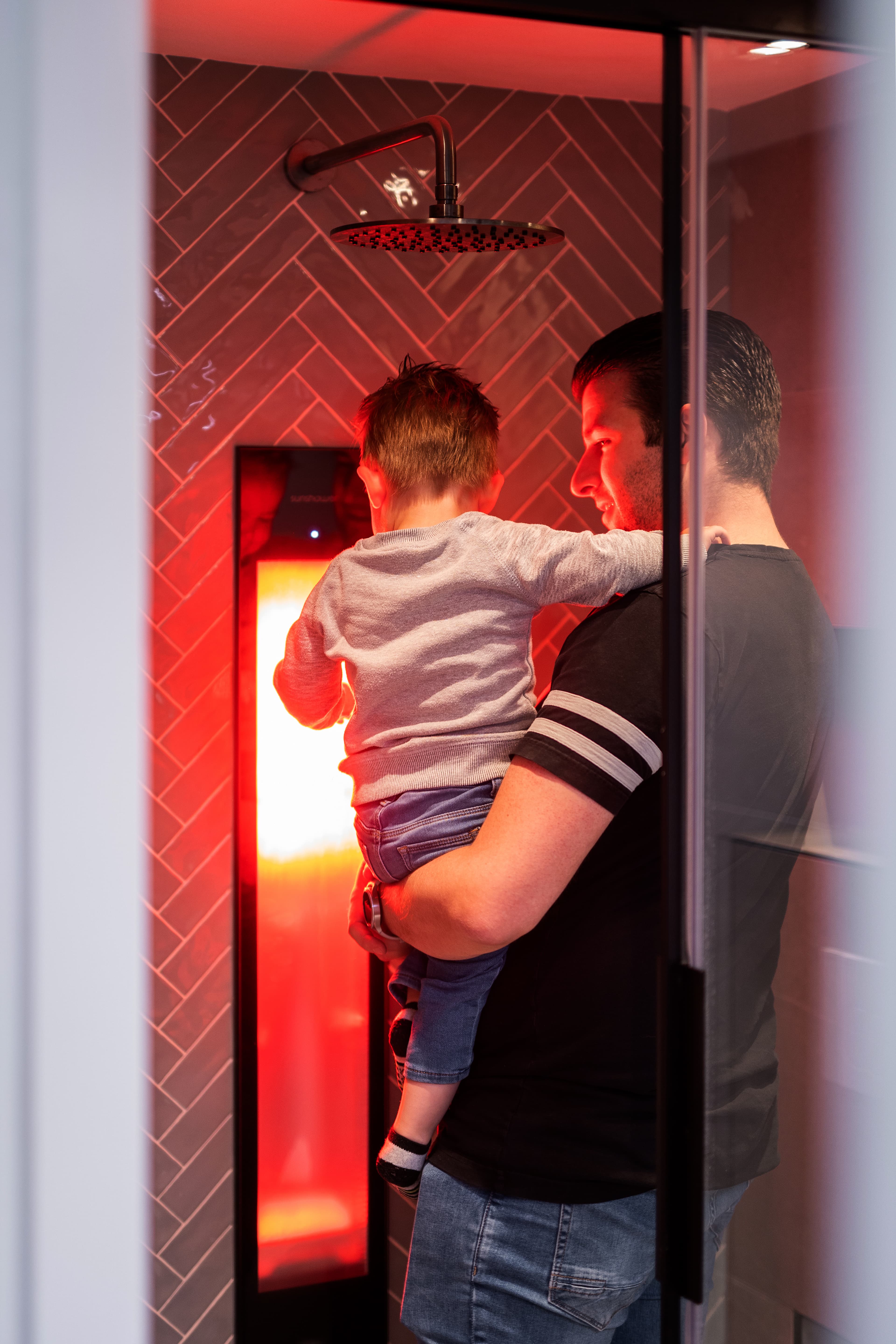 Sunshower in badkamer