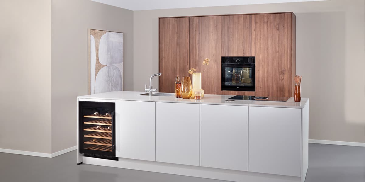 Wijnklimaatkast in de keuken