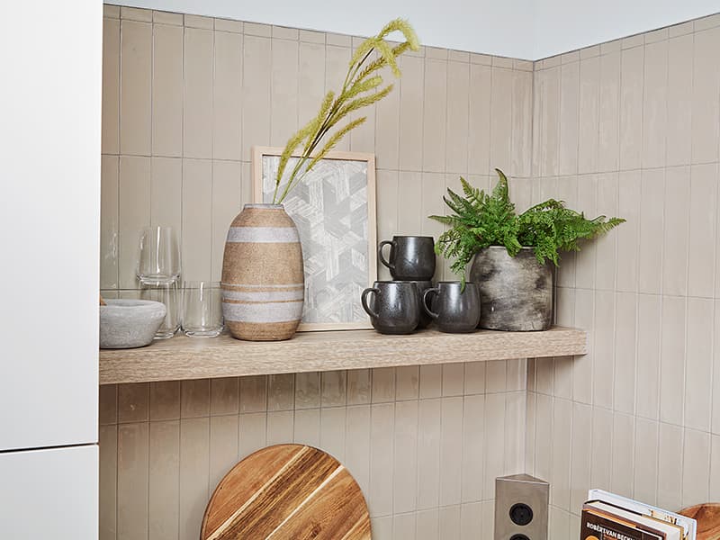 Wandplank in keuken
