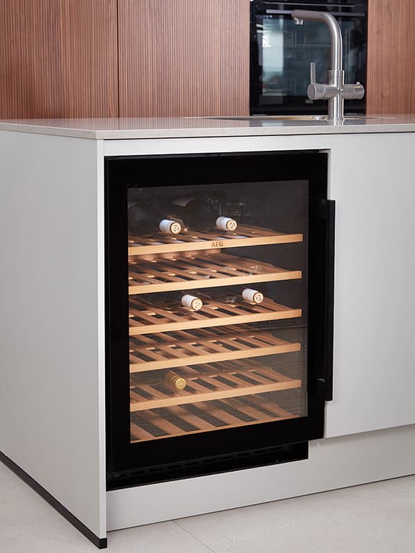 Wijnklimaatkast in de keuken