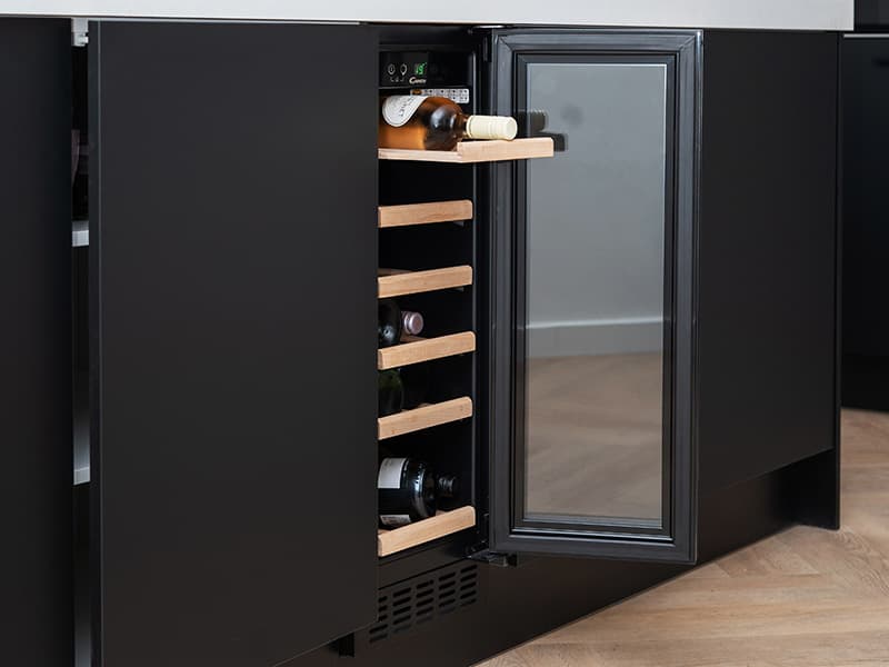 Wijnklimaatkast in de keuken