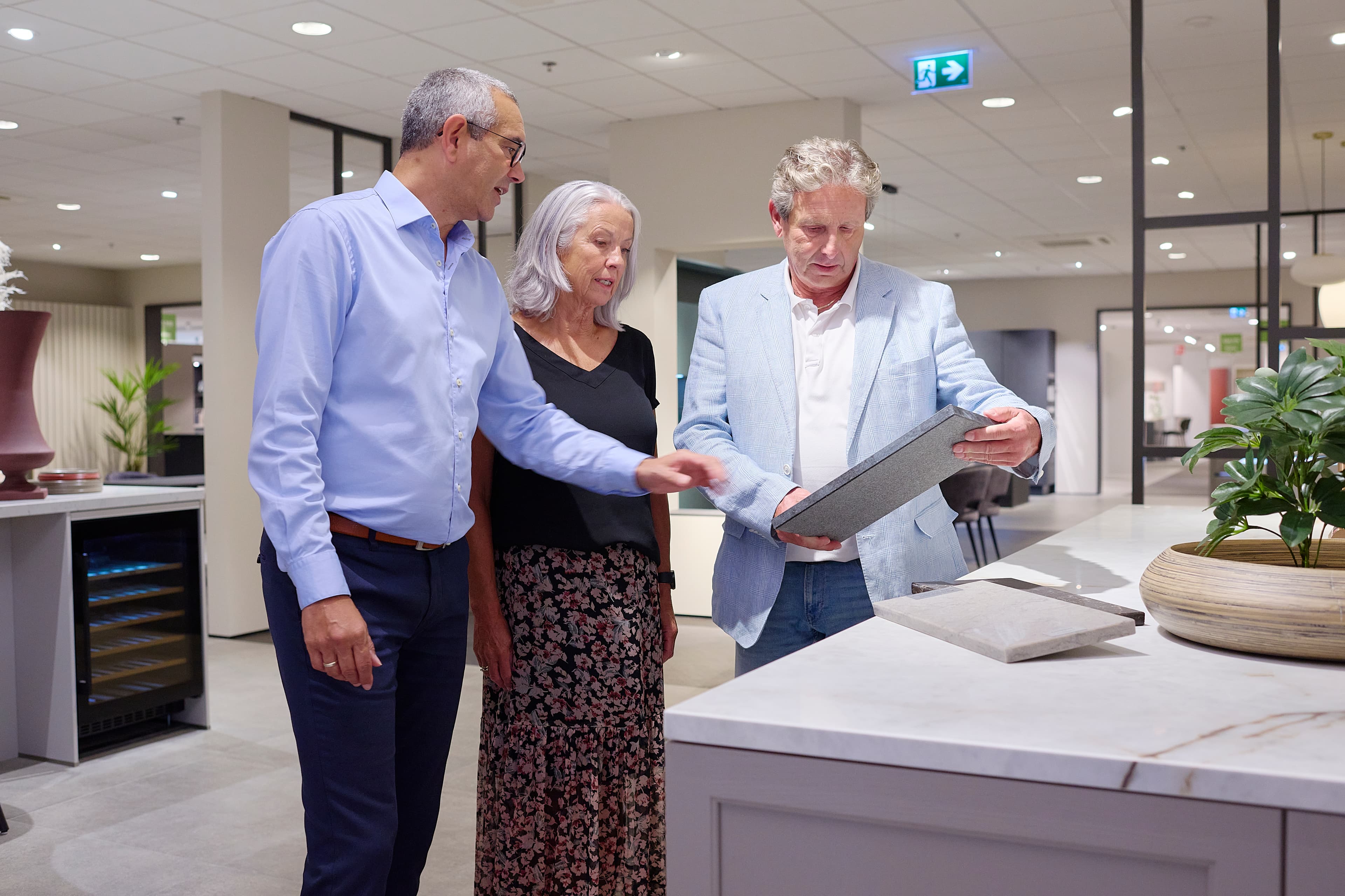 Adviesgesprek in een Brugmanwinkel